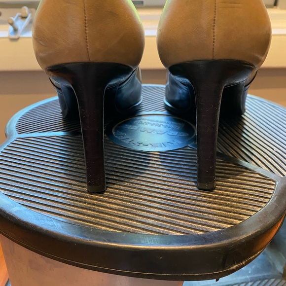 Prada Two-Tone Black and Cream Pumps